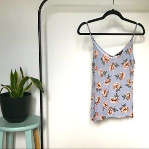 Simple rose blouse tank